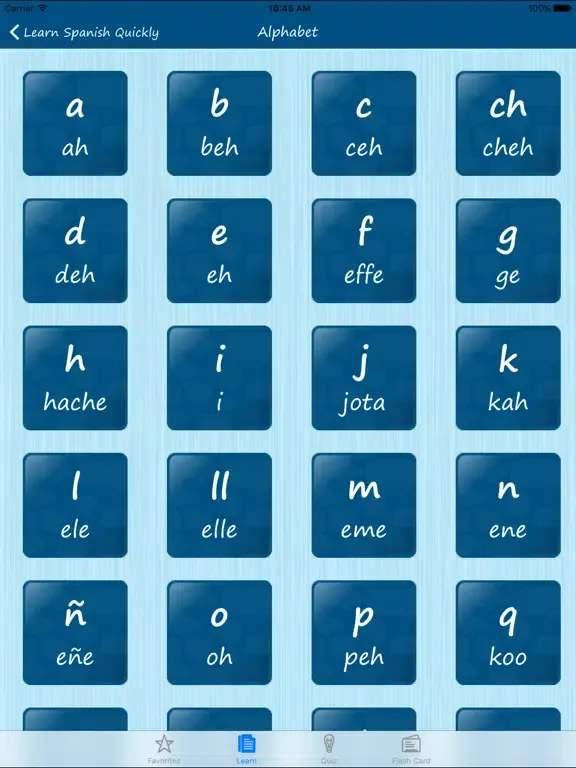 Learn Spanish Quickly - Phrases, Quiz, Flash Card iPad  스크린샷