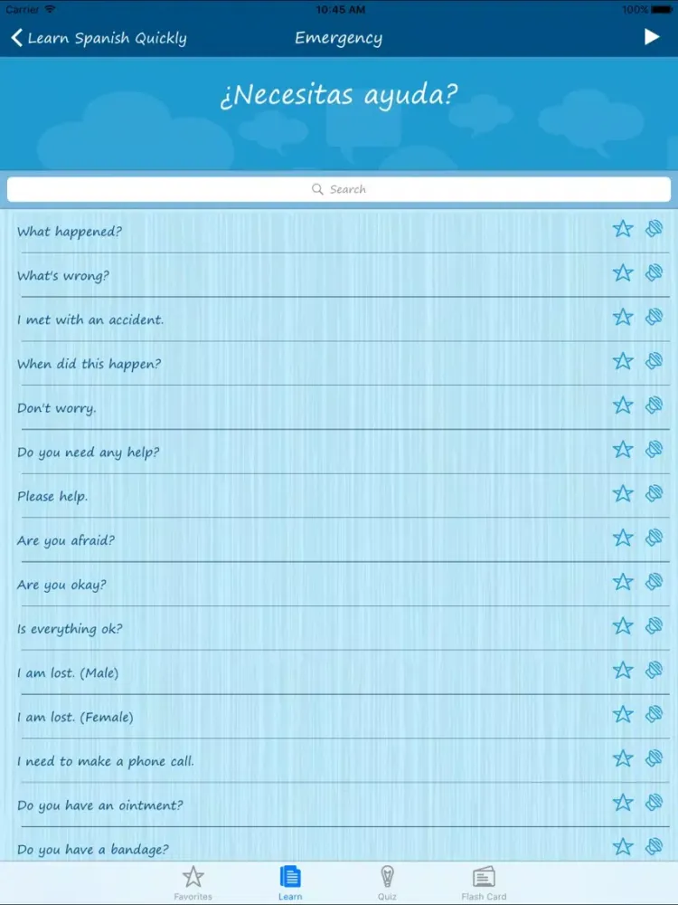Capturas de pantalla de Learn Spanish Quickly Pro iPad 