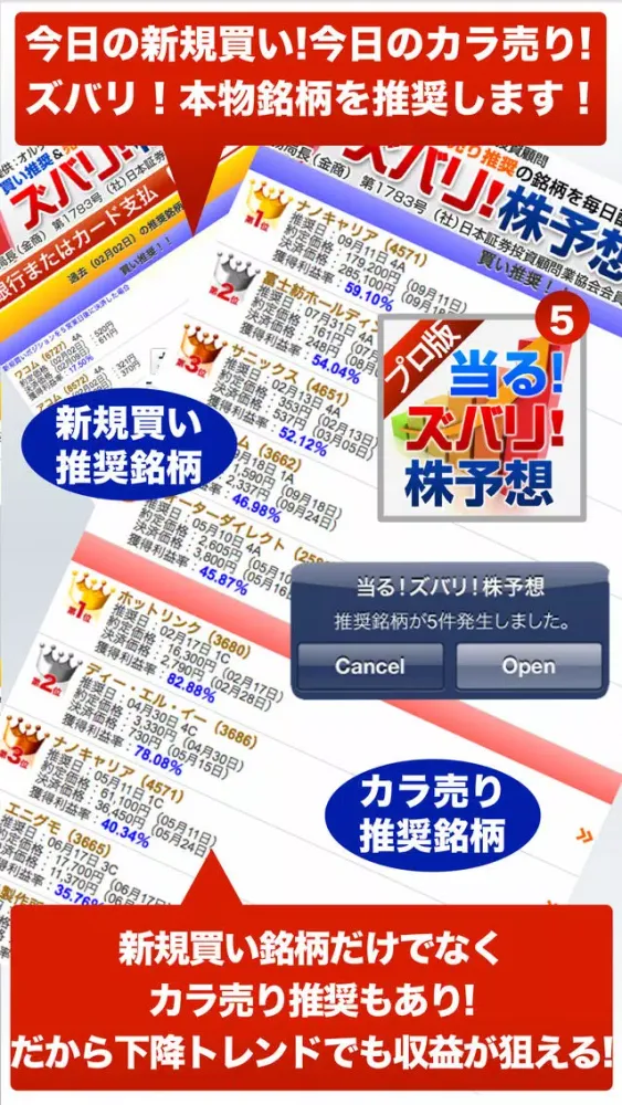 ภาพหน้าจอของ 当たるズバリ株予想