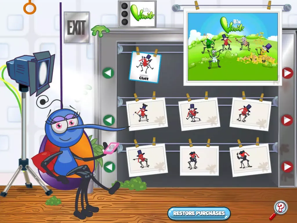 Bin Weevils Arty Arcade iPad  سکرین شاٹس
