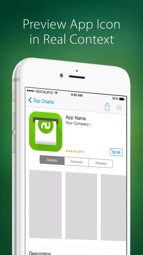 Capturas de pantalla de Mockup.io – Mobile UI Prototyping and Presentation