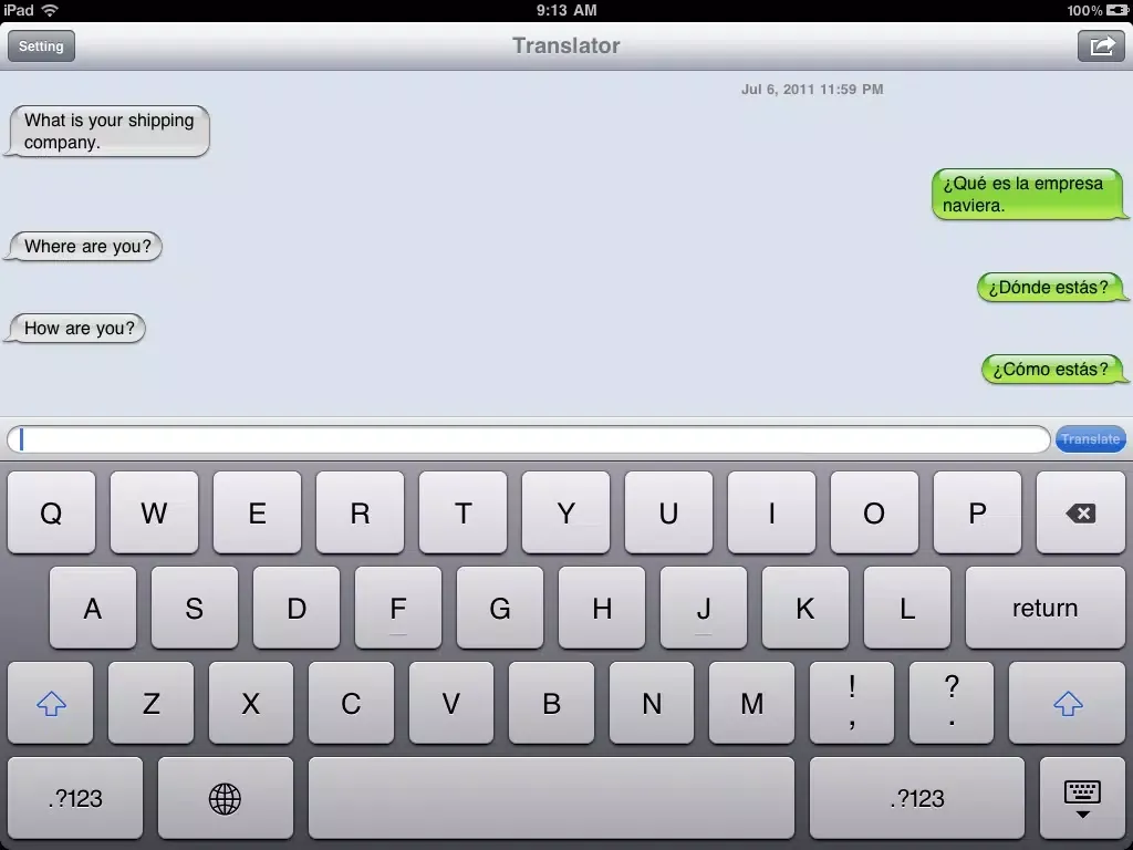 Translator ™ iPad  스크린샷