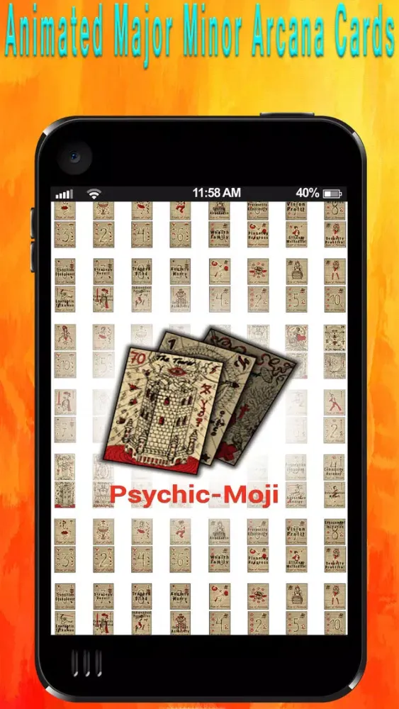 PsychicMoji -Your Daily Tarot Emoji Messenger App سکرین شاٹس