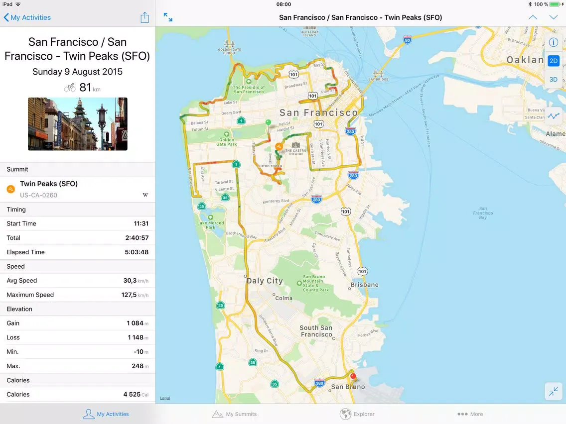 Captures d'écran de AltiFondo for Garmin Connect iPad 