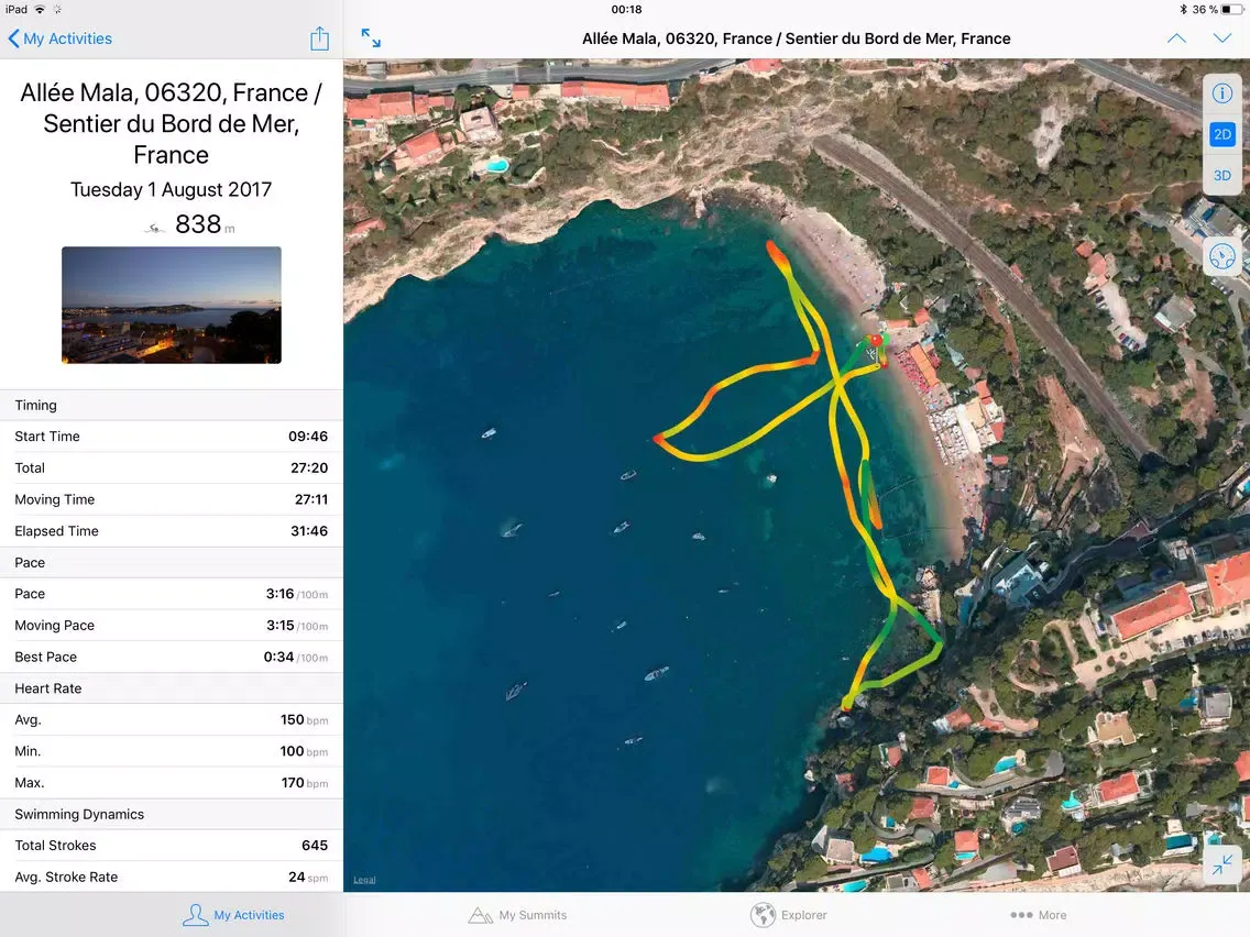 Captures d'écran de AltiFondo for Garmin Connect iPad 