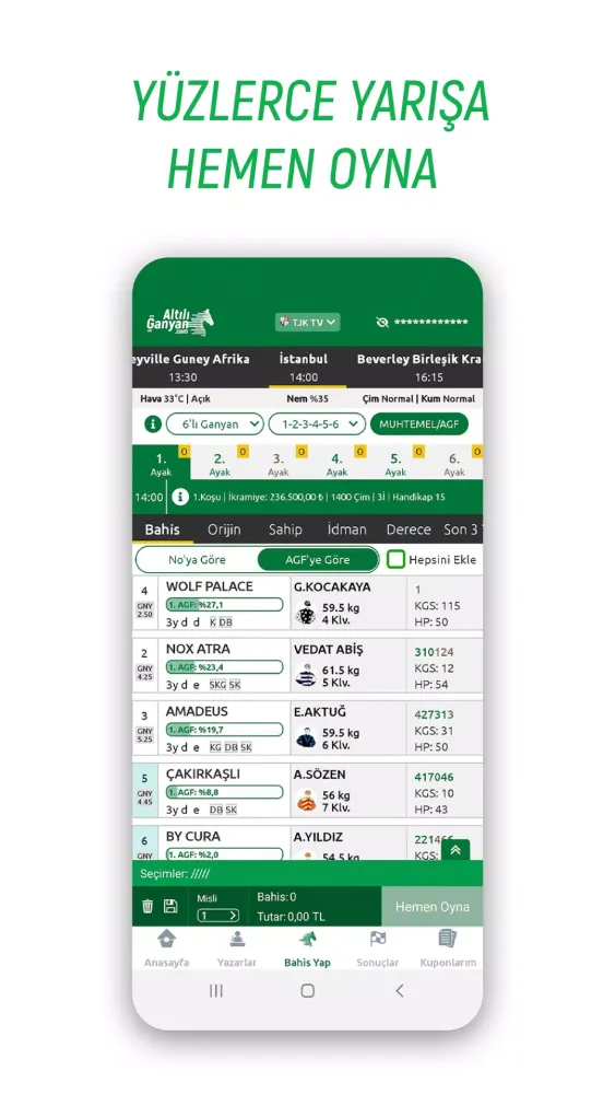 Altılı Ganyan Screenshots
