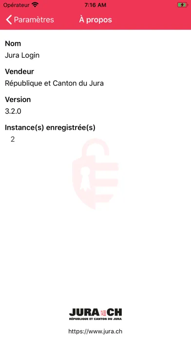 Ảnh chụp màn hình của Jura Login