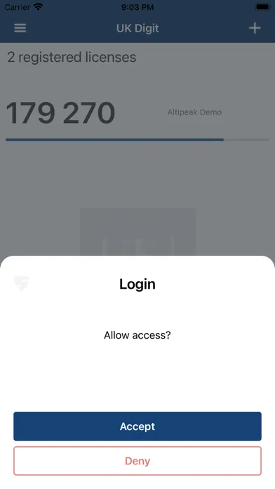 ภาพหน้าจอของ UK Digit Access