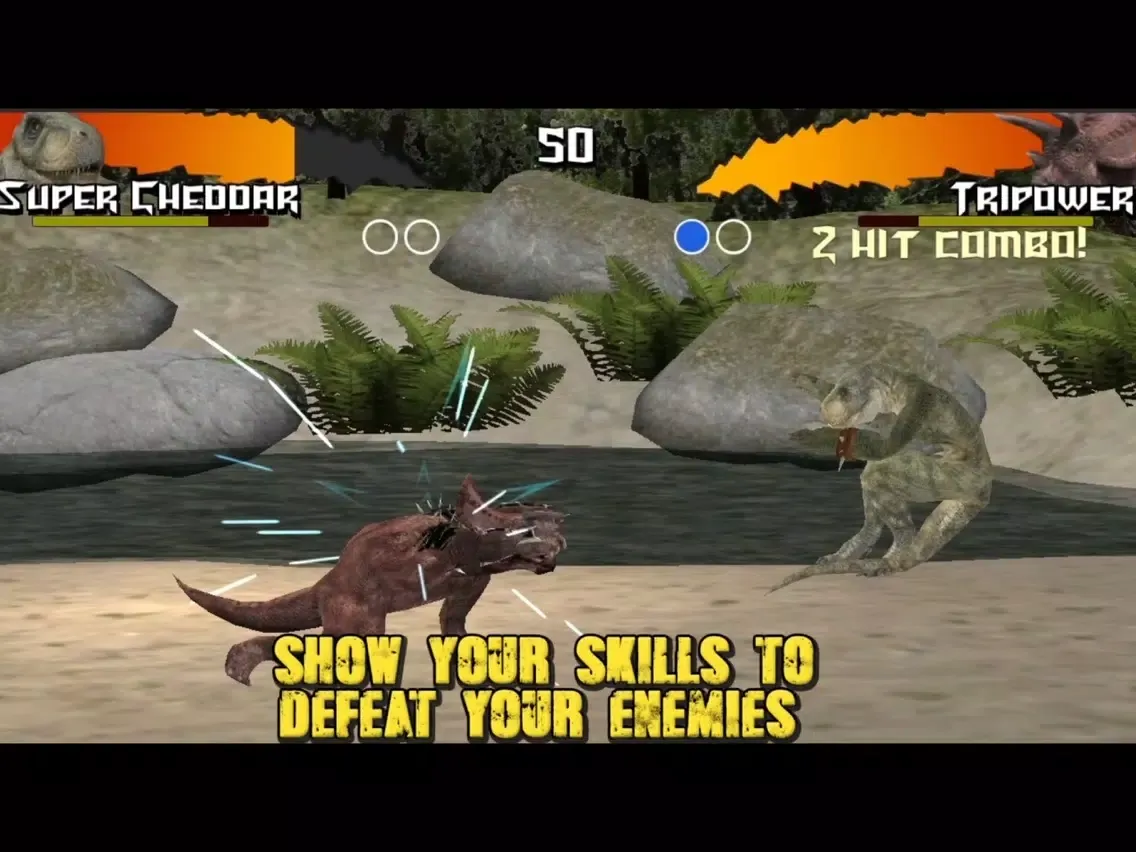 Screenshot di Dinosaurs Free Fighting Game iPad 