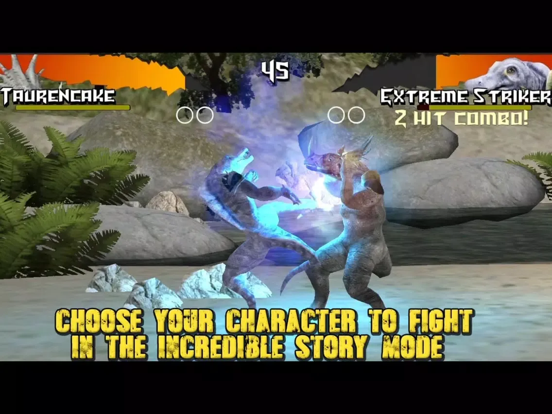Screenshot di Dinosaurs Free Fighting Game iPad 
