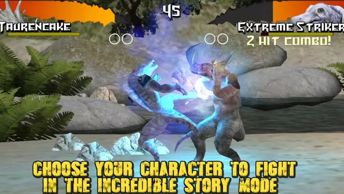 Screenshot di Dinosaurs Free Fighting Game