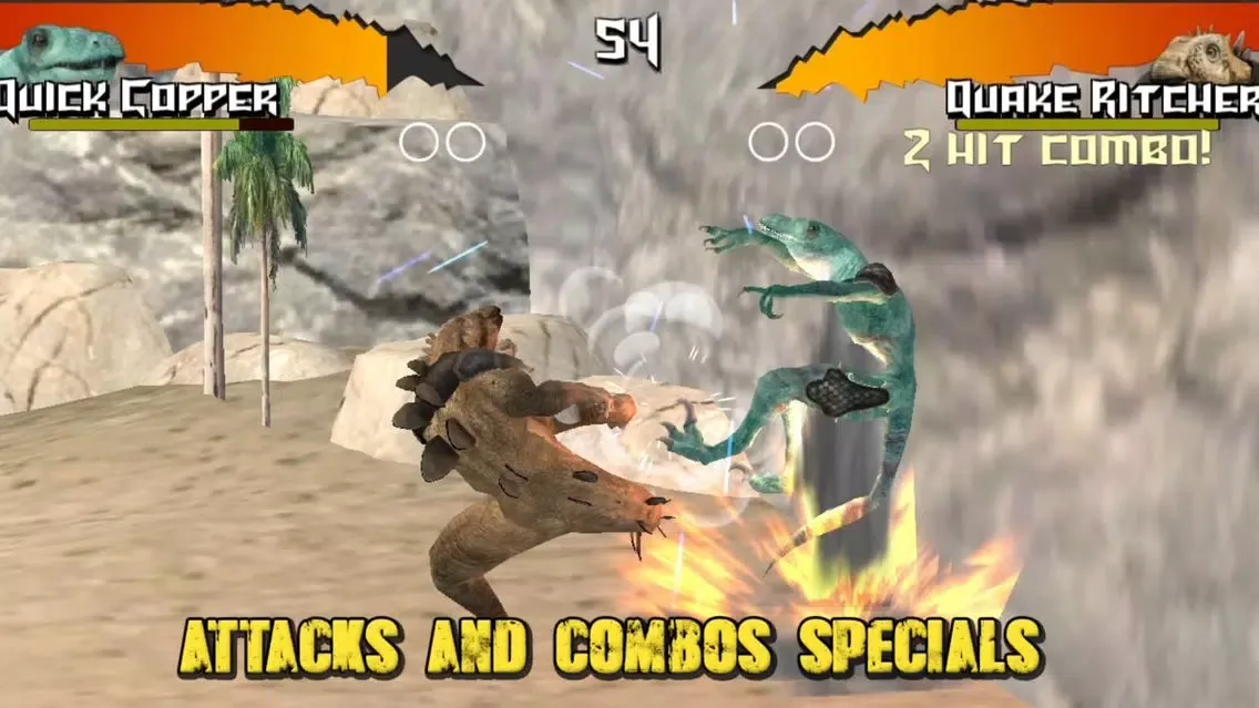 Screenshot di Dinosaurs Free Fighting Game