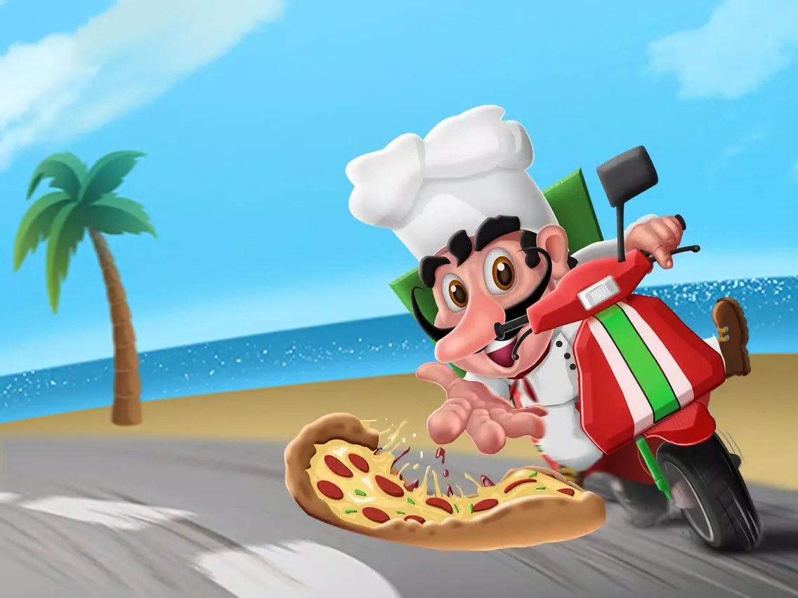 Скриншоты Moto Racing Pizza iPad 