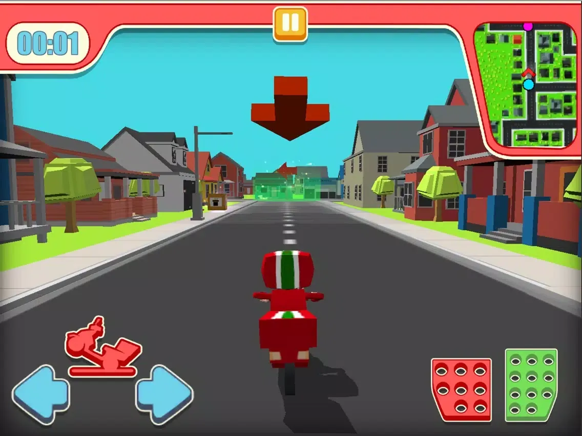 Скриншоты Moto Racing Pizza iPad 