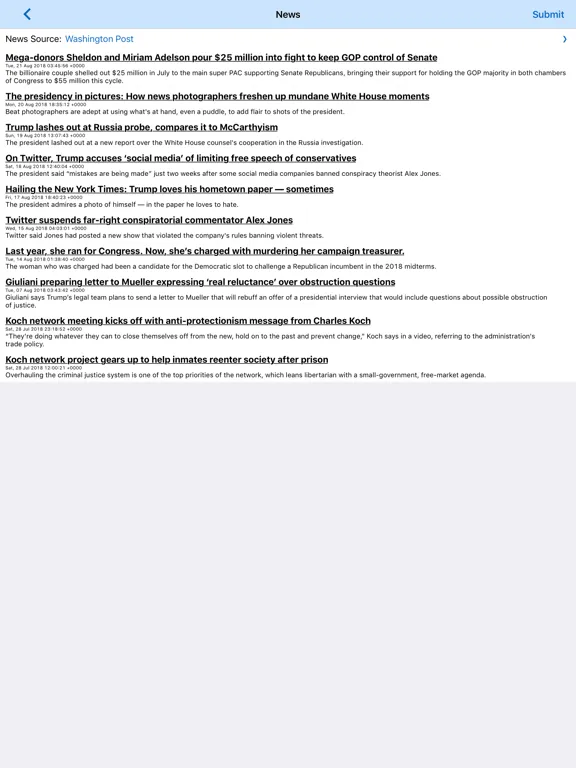 Altova MobileTogether iPad  سکرین شاٹس