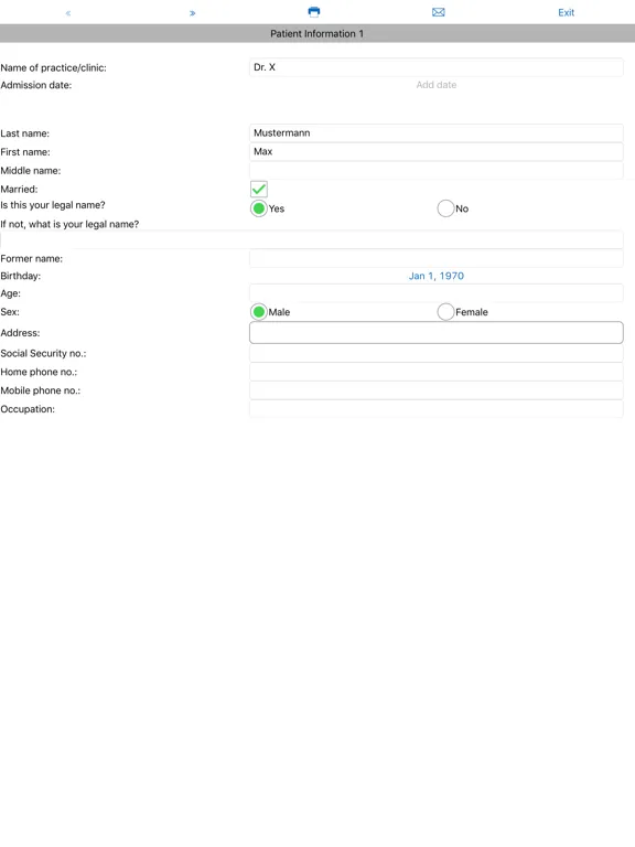Altova MobileTogether iPad  سکرین شاٹس