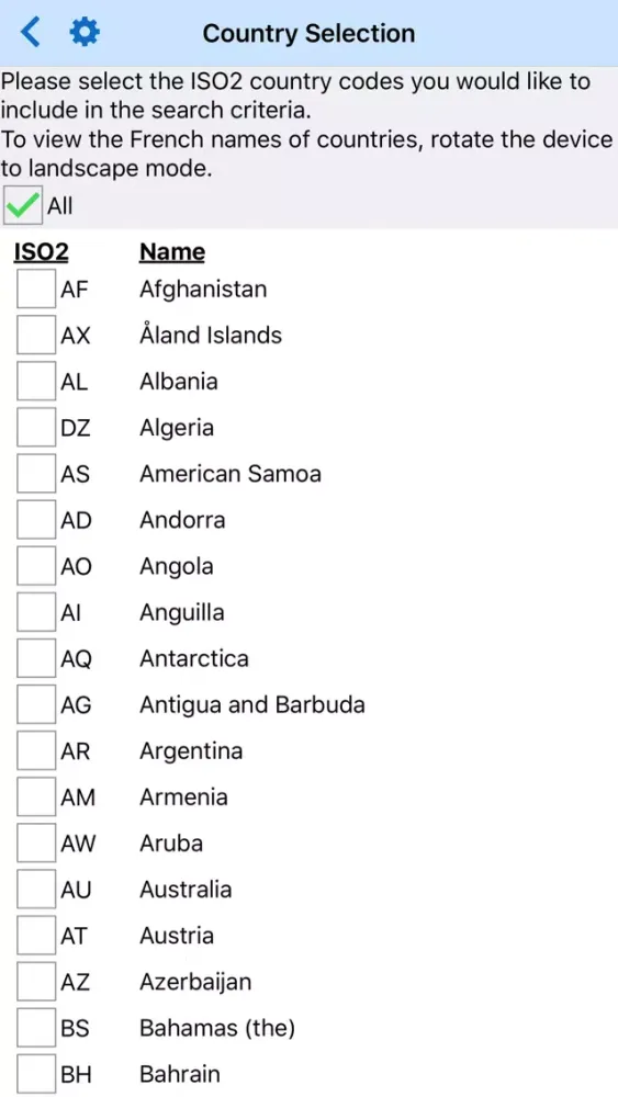 تصاویر Export Screening List