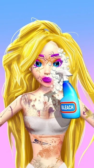 Capturas de tela do Doll Makeover - DIY 3D Dolly