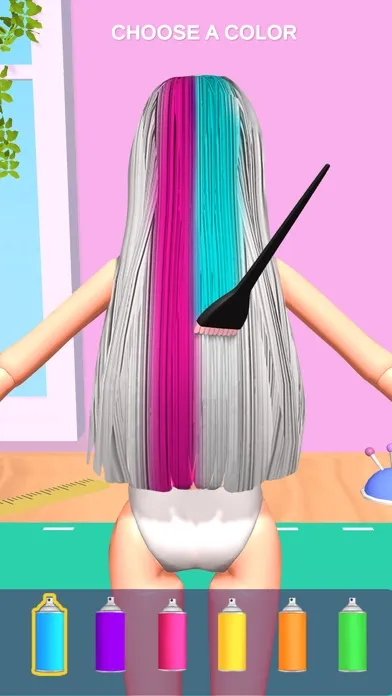 Capturas de tela do Doll Makeover - DIY 3D Dolly