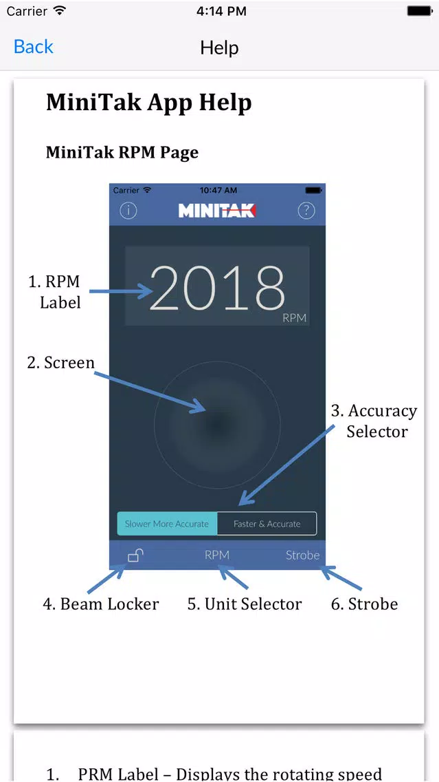 صور MiniTak Laser Tachometer to Measure RPM