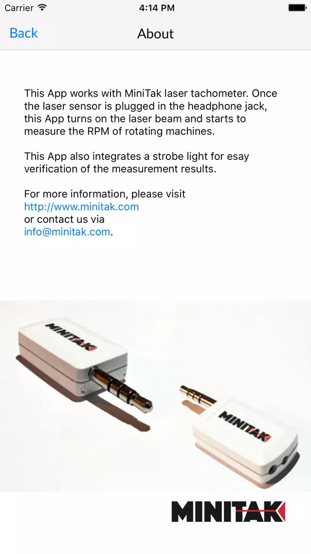 صور MiniTak Laser Tachometer to Measure RPM