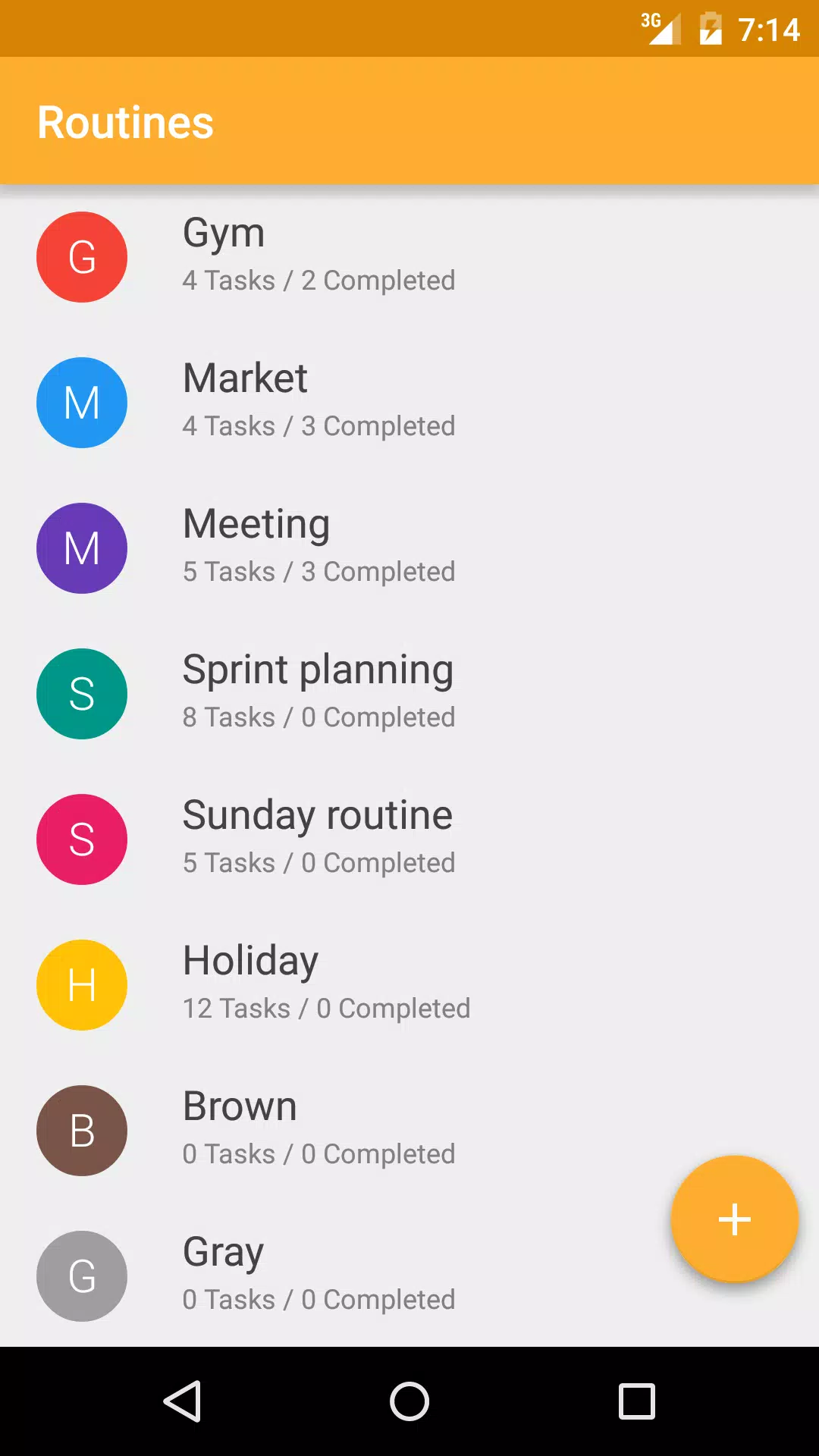 ภาพหน้าจอของ Routines Plus