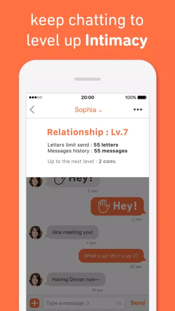 Chatting with international friends -Hit Me Up!- Chat,Meet New people, Foreigners, Stranger স্ক্রিনশট