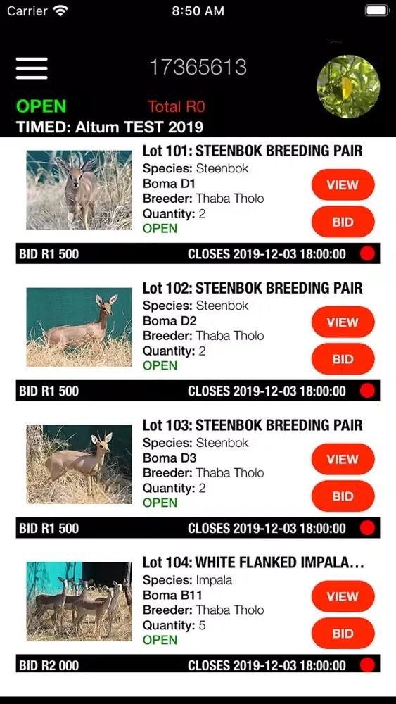 WildlifePro Ekran Görüntüleri