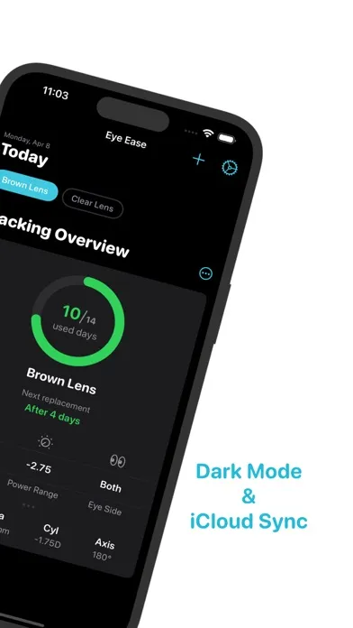 EyeEase - Contact Lens Tracker Screenshots