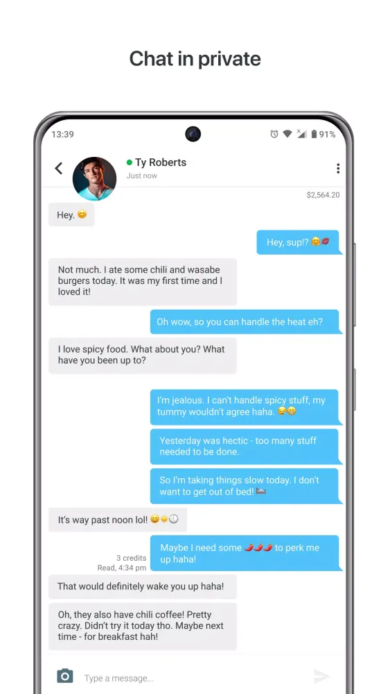 ภาพหน้าจอของ Alua Messenger