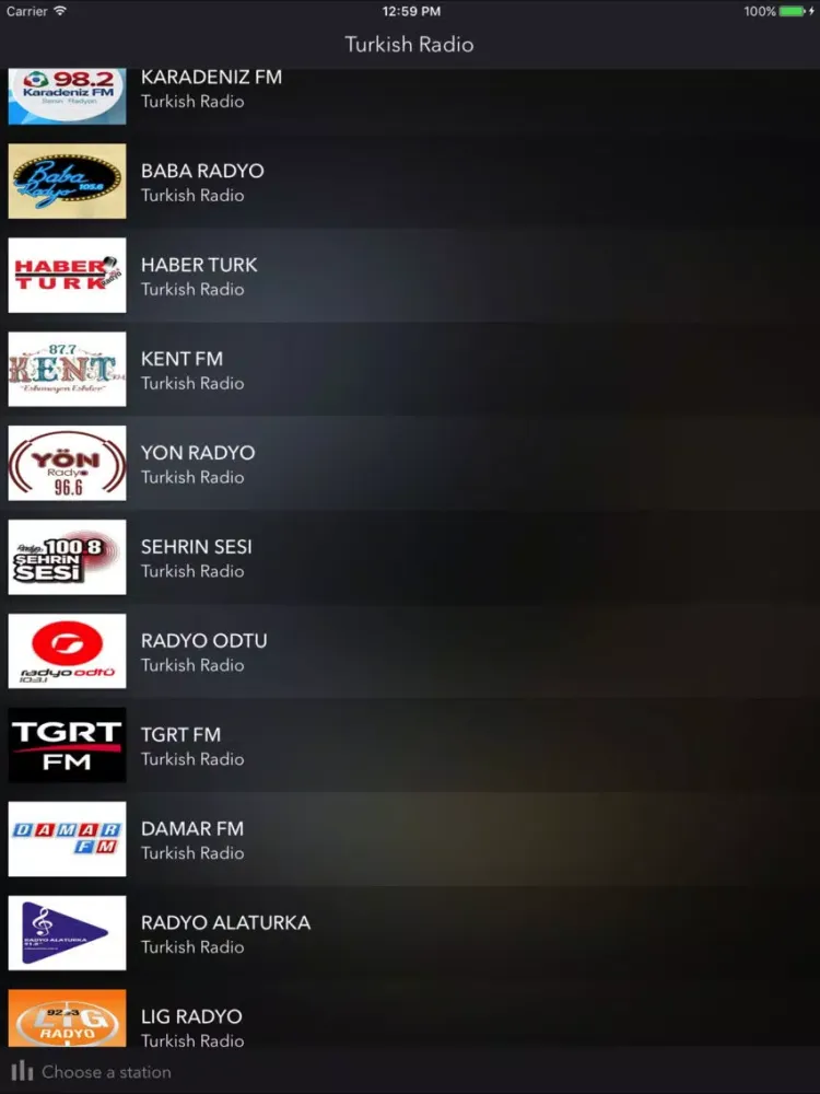 Radyo Turkiye - Turkish Radio iPad  سکرین شاٹس