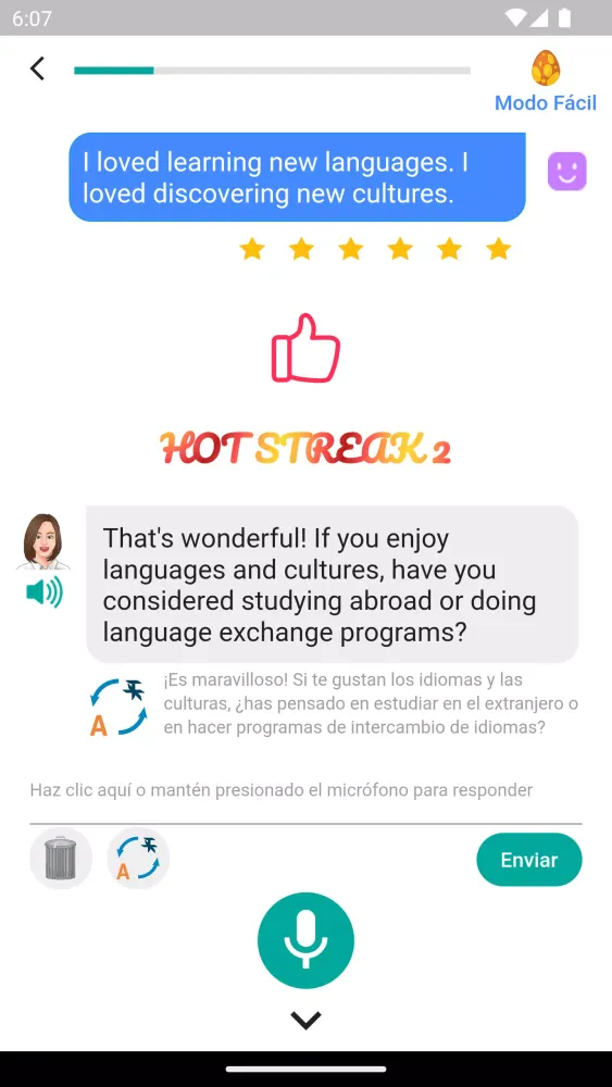 Captures d'écran de ALULA - the AI English Tutor