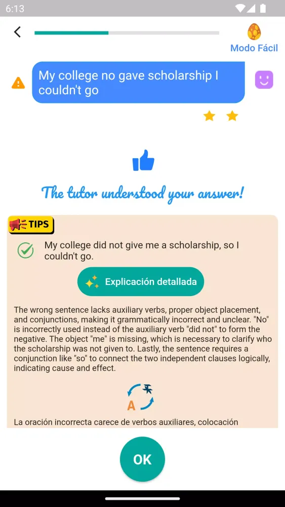 Captures d'écran de ALULA - the AI English Tutor