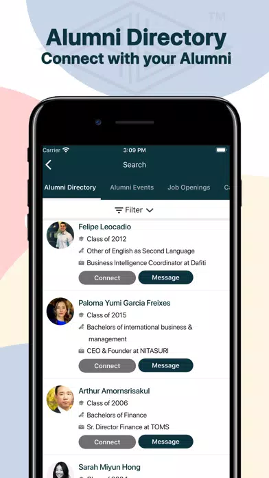 Alumni - Northwestern Univ. Screenshots