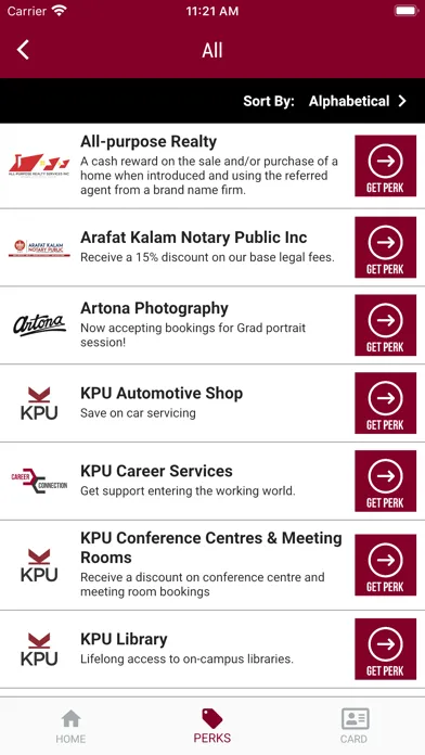KPU Alumni Perks应用截图