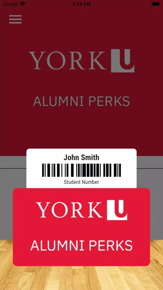 Ảnh chụp màn hình của York U Alumni Perks