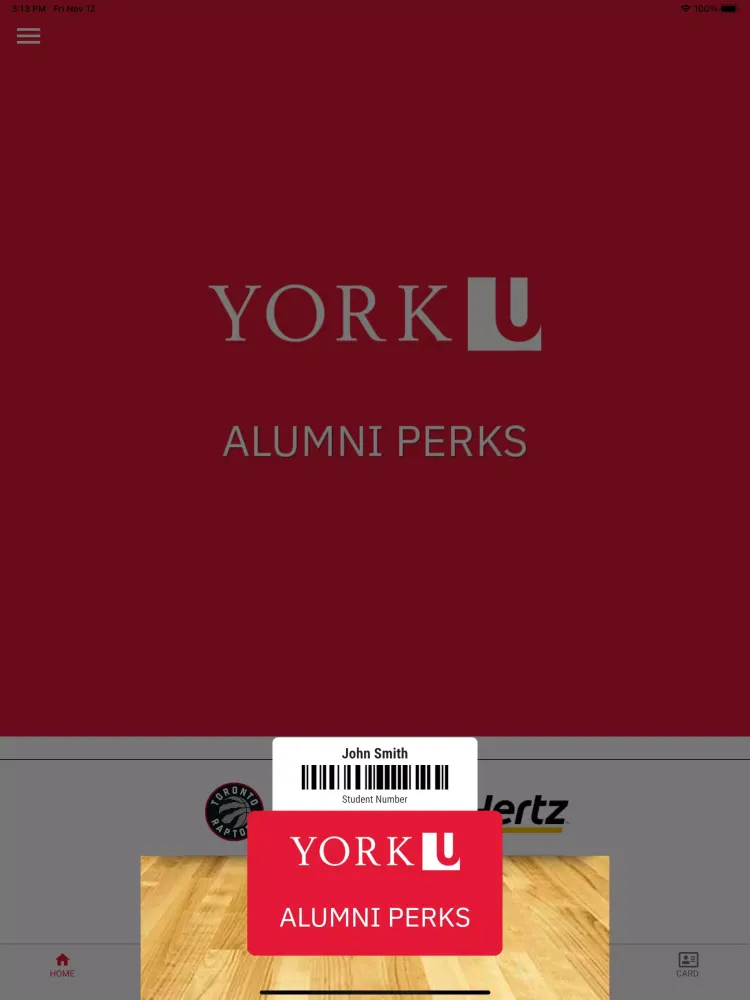 Ảnh chụp màn hình của York U Alumni Perks