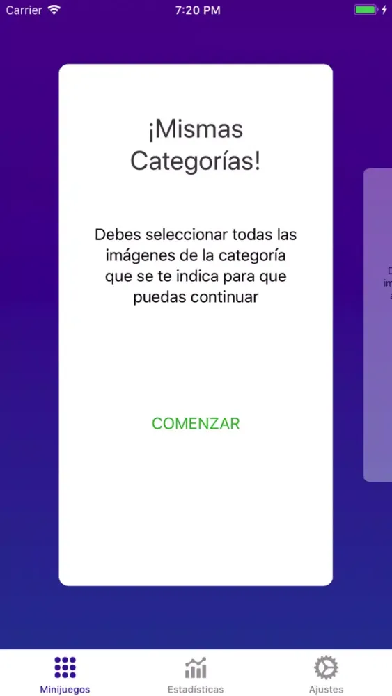 ITC_MTY: Minijuegos Cognitivos Screenshots