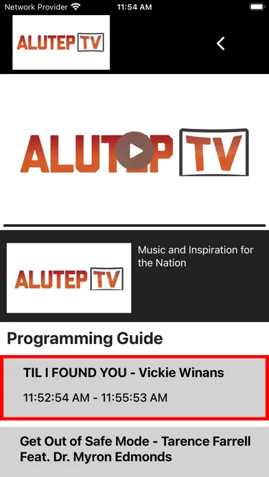 Tangkapan skrin AlutepTV