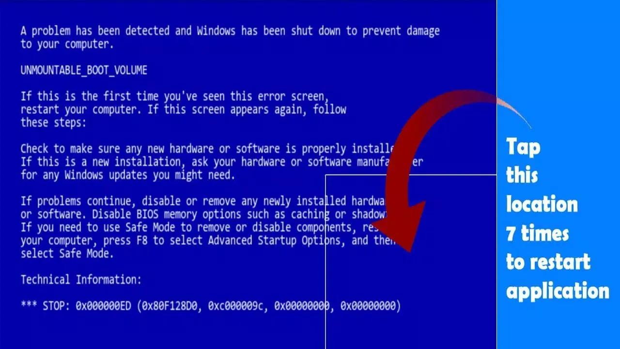 Capturas de tela do Xp Error Prank
