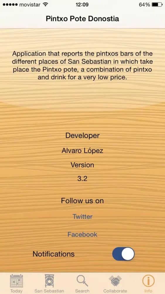 Capturas de tela do Pintxo Pote Donostia