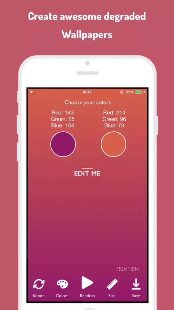 Tangkapan layar Background Maker: Generate your perfect wallpaper in HD