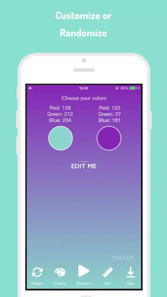 Tangkapan layar Background Maker: Generate your perfect wallpaper in HD