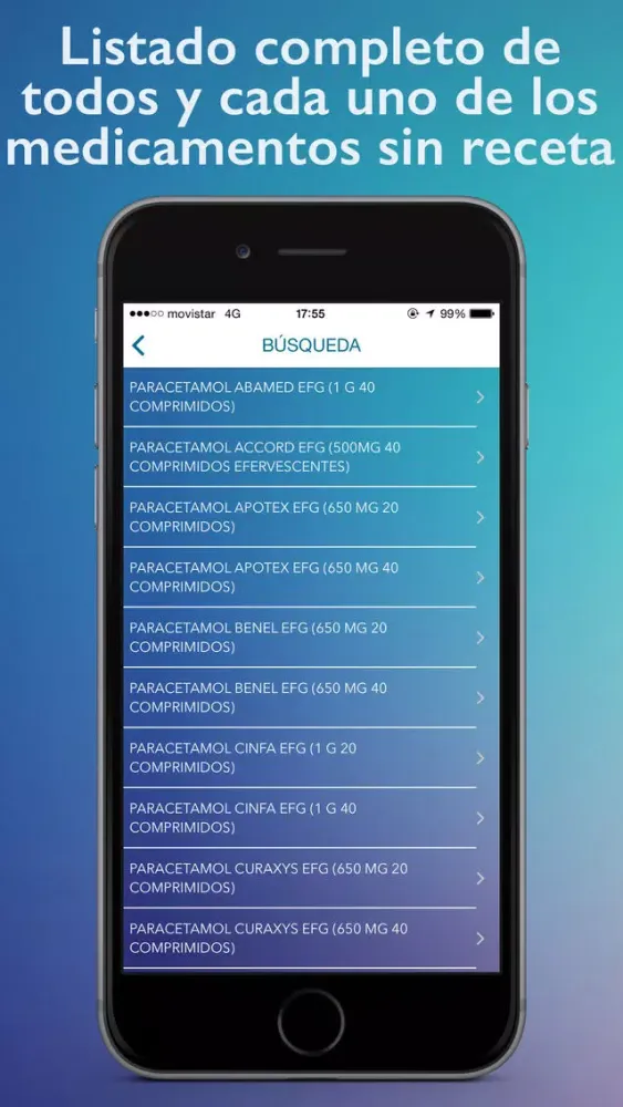 Infarmon: Base de datos de fármacos sin receta. Interacciones y contraindicaciones de cada medicamento应用截图