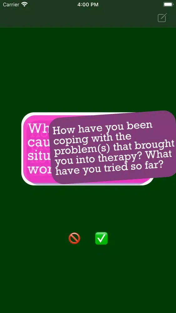 Thought Journal: CBT Therapy Screenshots