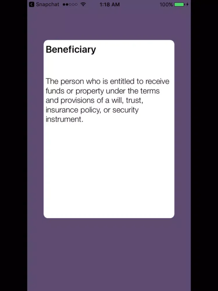 Ảnh chụp màn hình của CPA Flashcards REG Exam Review iPad 