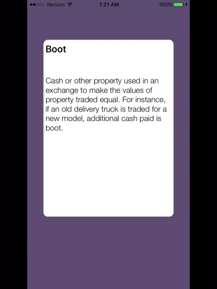 Ảnh chụp màn hình của CPA Flashcards REG Exam Review iPad 
