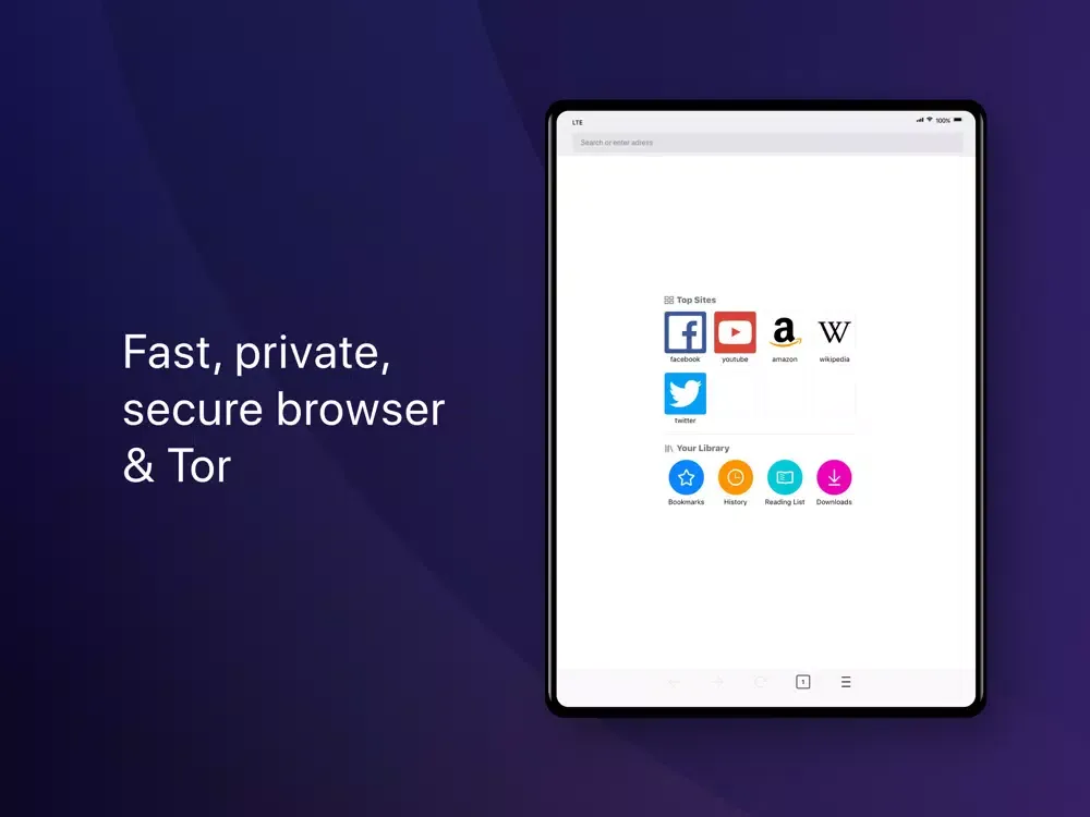 Tor onion browser - Tornado iPad  স্ক্রিনশট