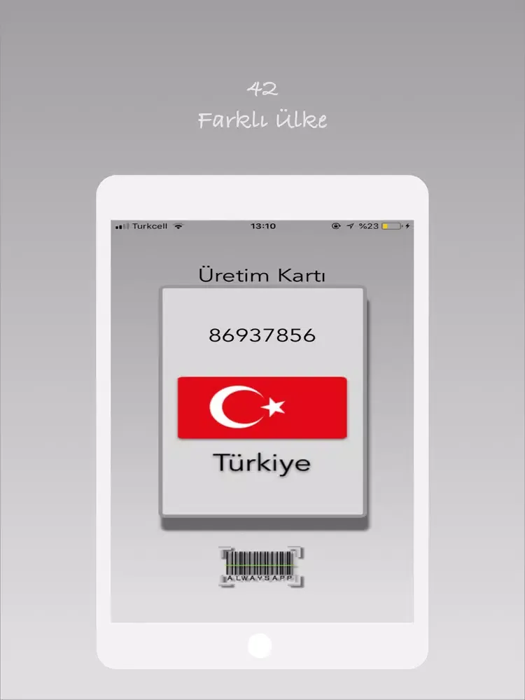 Tangkapan skrin Üretim Yeri - Made in iPad 