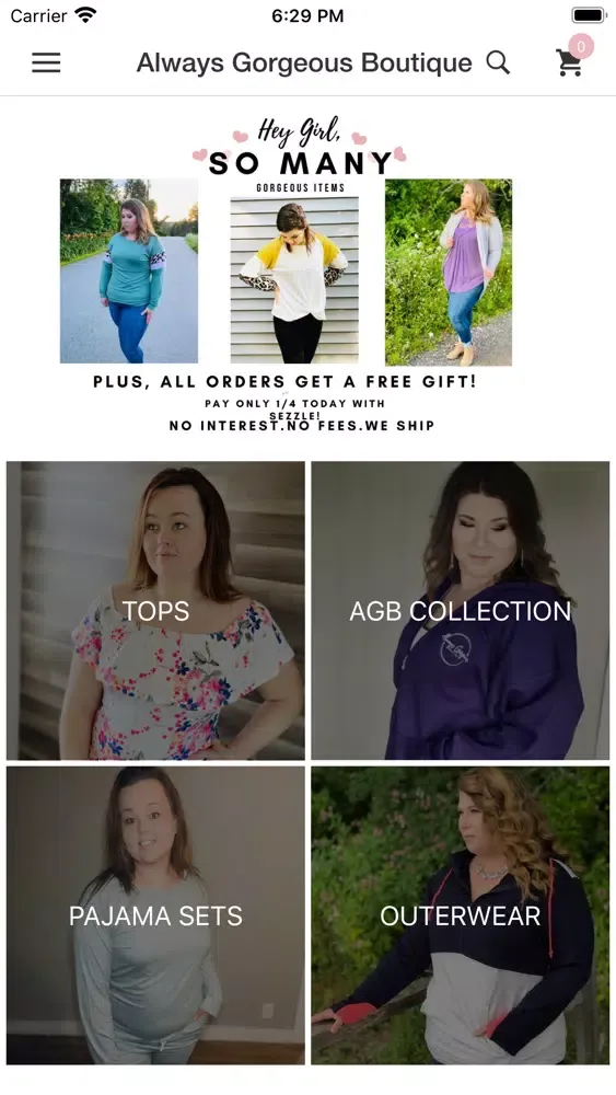 Always Gorgeous Boutique سکرین شاٹس